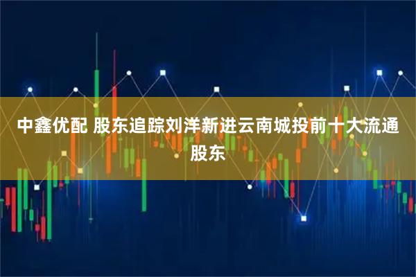中鑫优配 股东追踪刘洋新进云南城投前十大流通股东