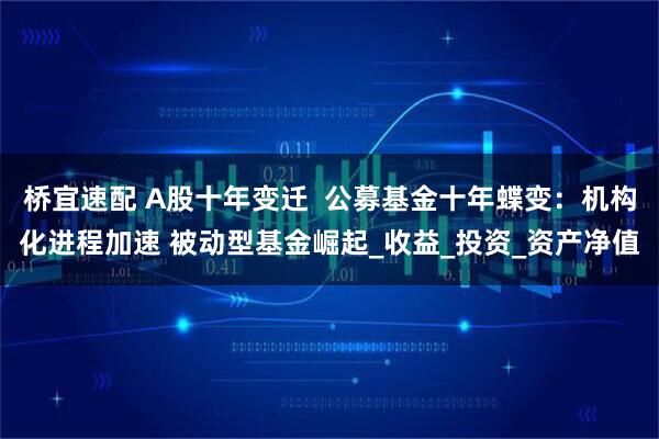 桥宜速配 A股十年变迁  公募基金十年蝶变：机构化进程加速 被动型基金崛起_收益_投资_资产净值